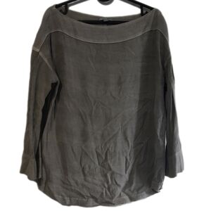 James Perse Wide Neck Textured blouse